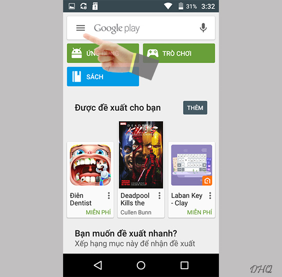 Chọn dấu 3 gạch